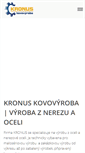 Mobile Screenshot of kronus.cz